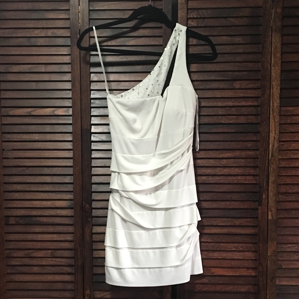 Arden B One Shoulder Short Party Dress
